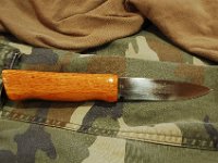 Wood Handled Bushcraft Knife